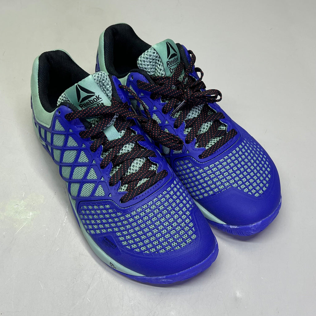 REEBOK Athletic Training Shoes Crossfit CF74 Duracage Women's Sz 7 Purple/Teal