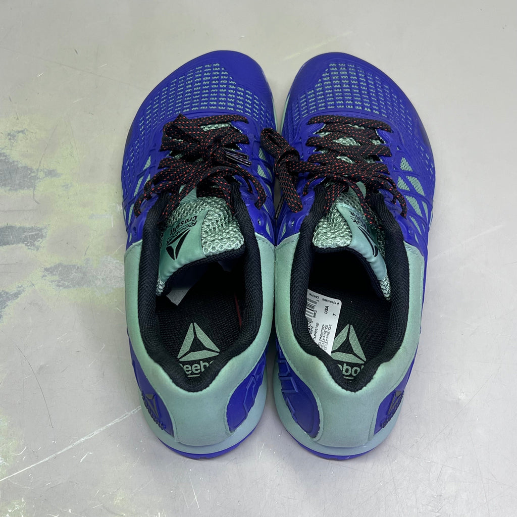 REEBOK Athletic Training Shoes Crossfit CF74 Duracage Women's Sz 7 Purple/Teal